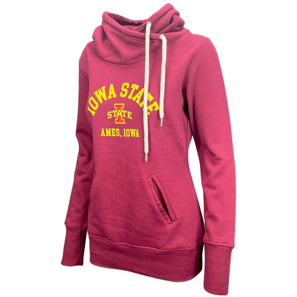 Artisans Women's I-State Cardinal Cowl Neck Sweatshirt